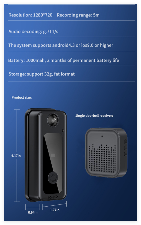 Timbre inteligente con camara